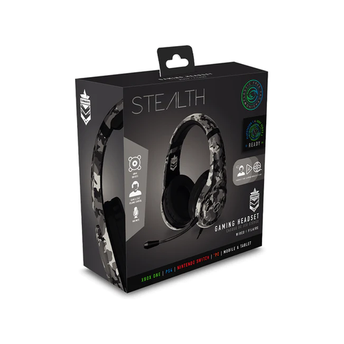 Stealth Commander Multiformat Stereo Gaming Headset - Black / Camo Grey (Photo: 2)